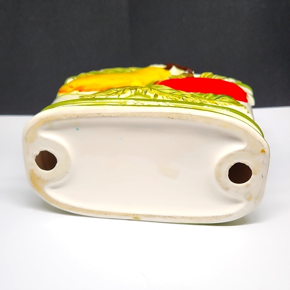 Hand Painted Ceramic Fruit Napkin Holder - Picture 6 of 10